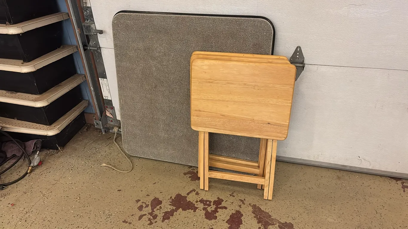 Card table and tv trays