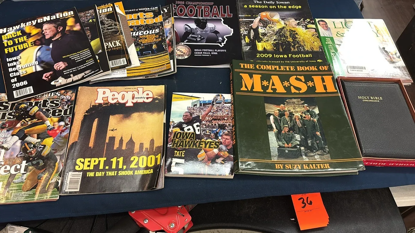 Iowa Hawkeye books and other books