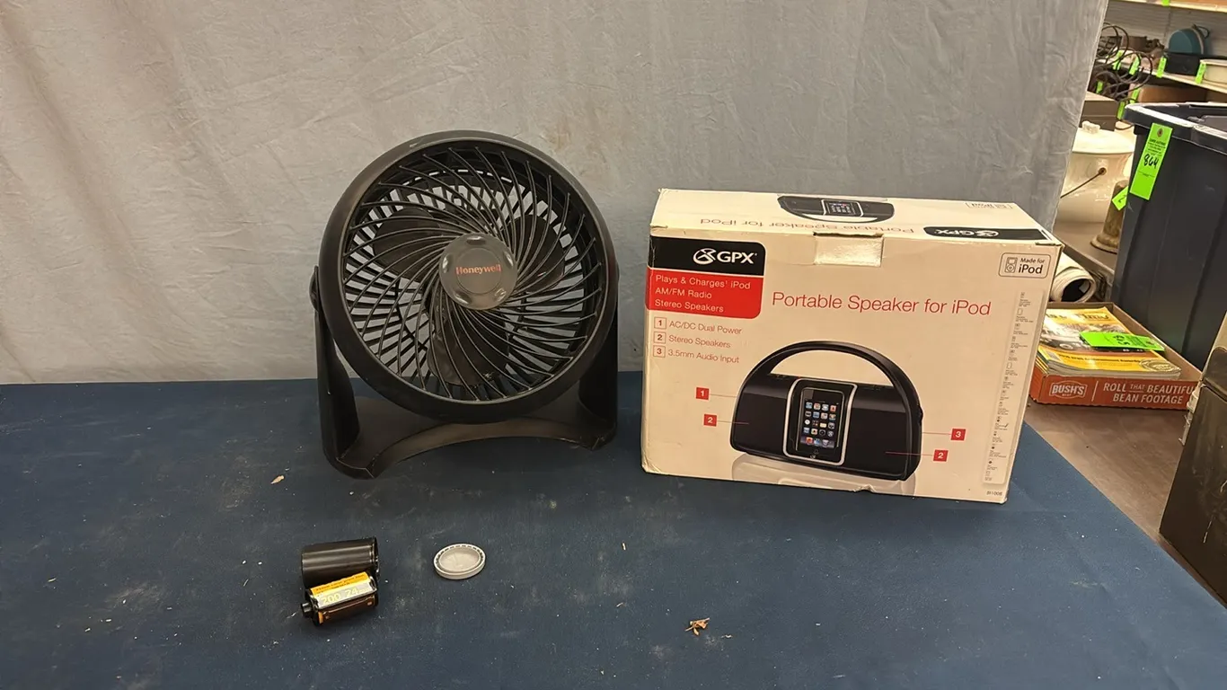 Camera film, fan, and speaker