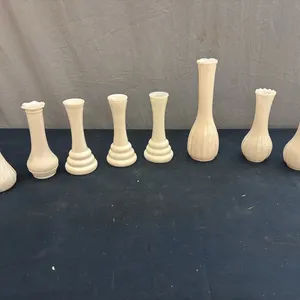 Milk glass vases