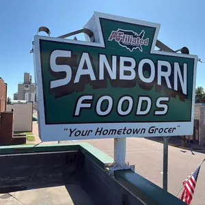 Sanborn Foods Grocery Store Sign