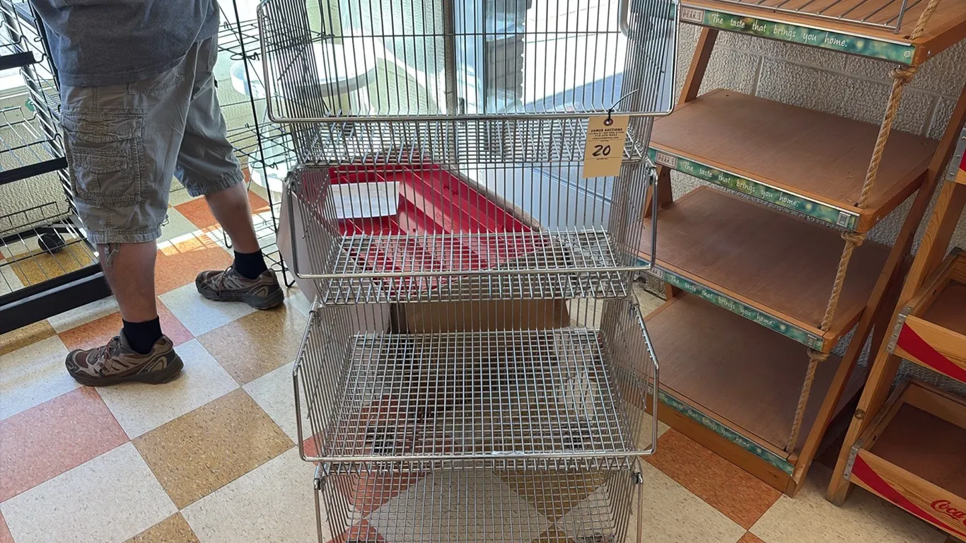 Wire Basket Rack