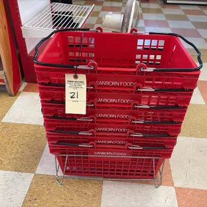 Shopping Baskets w/ Storage Rack
