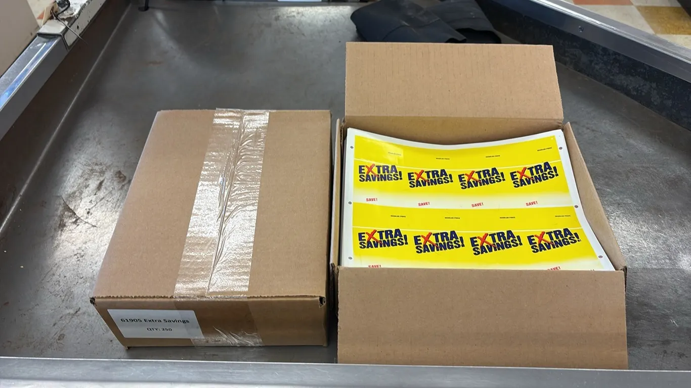 Extra Savings Stickers