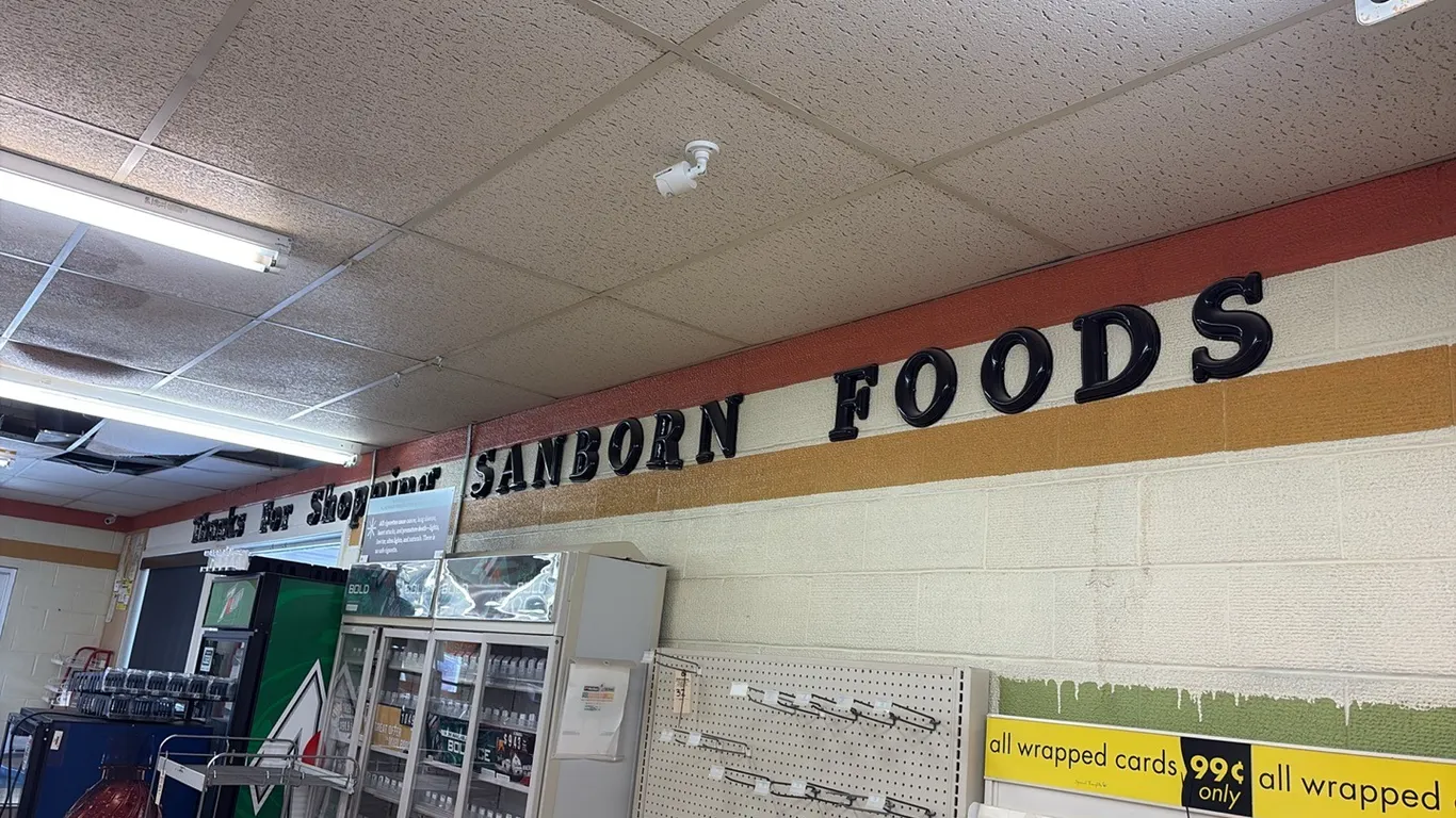 Sanborn Foods Sign Letters