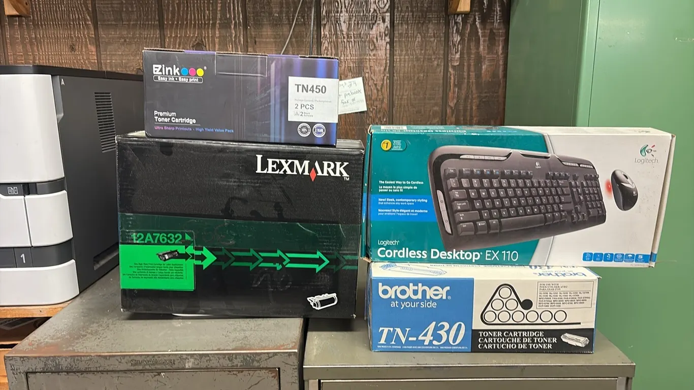 Toner Cartridges & Keyboard