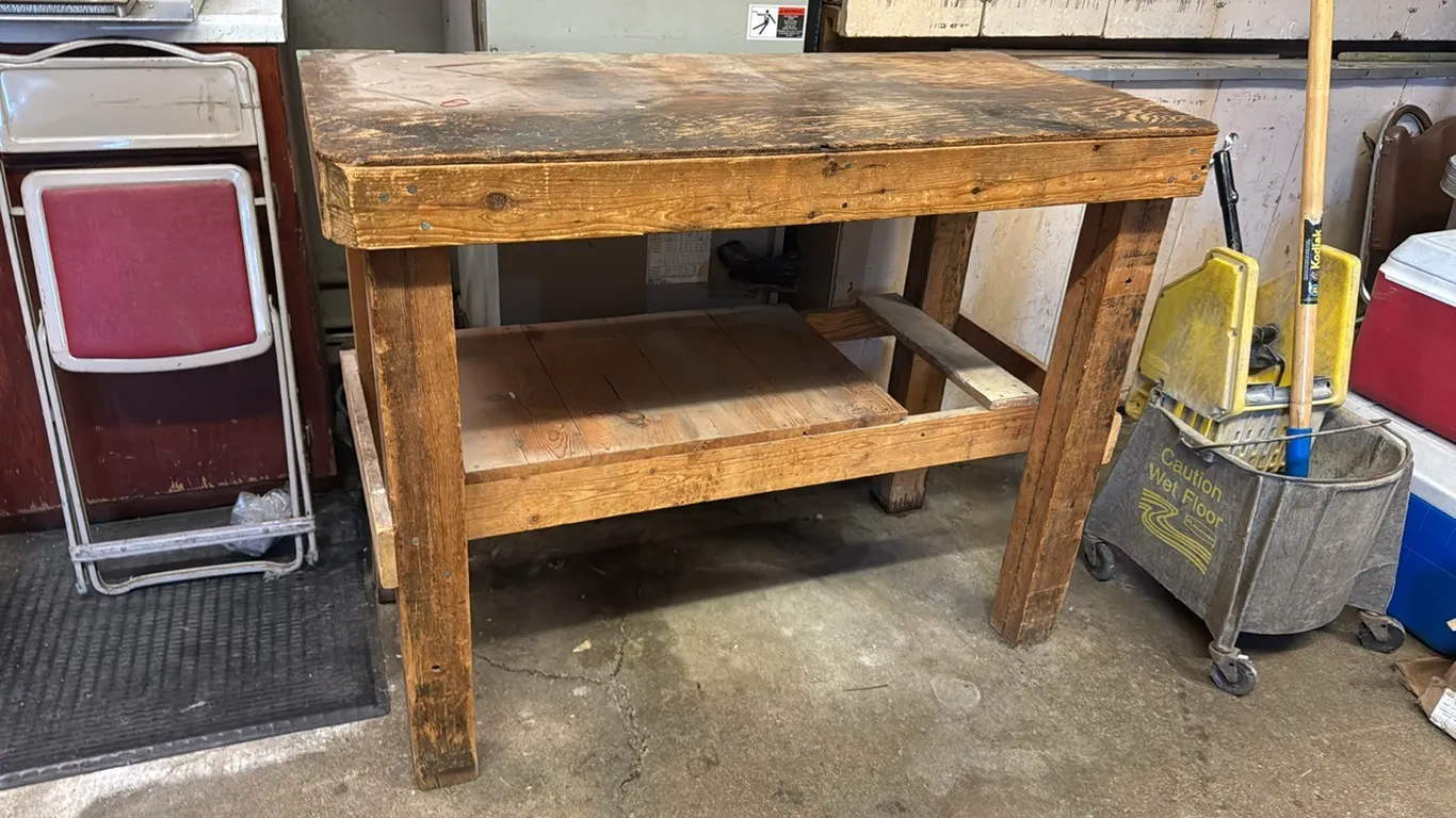 4’ wood bench