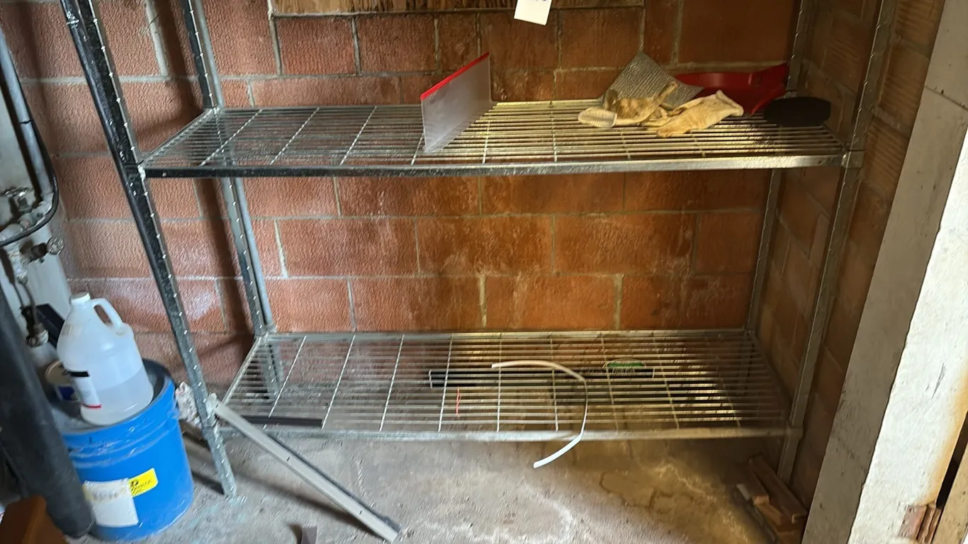Metal Rack w/ Misc Items