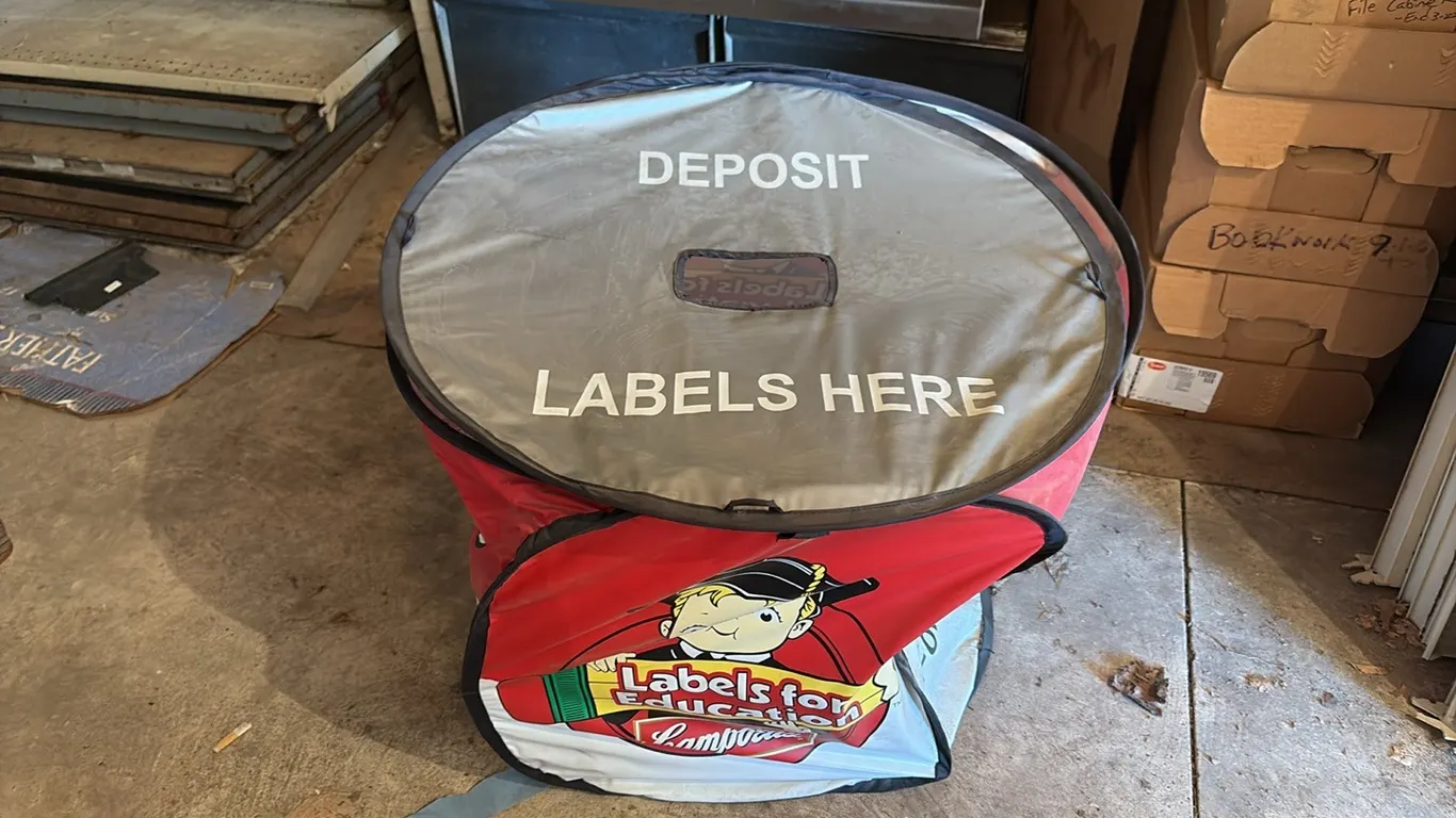 Campbells Label Bin