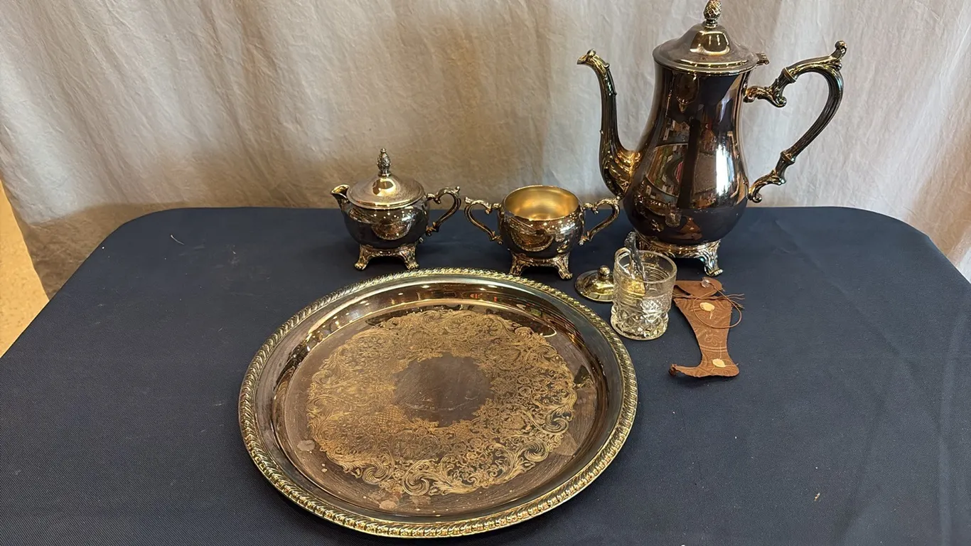 Plated Tea Set