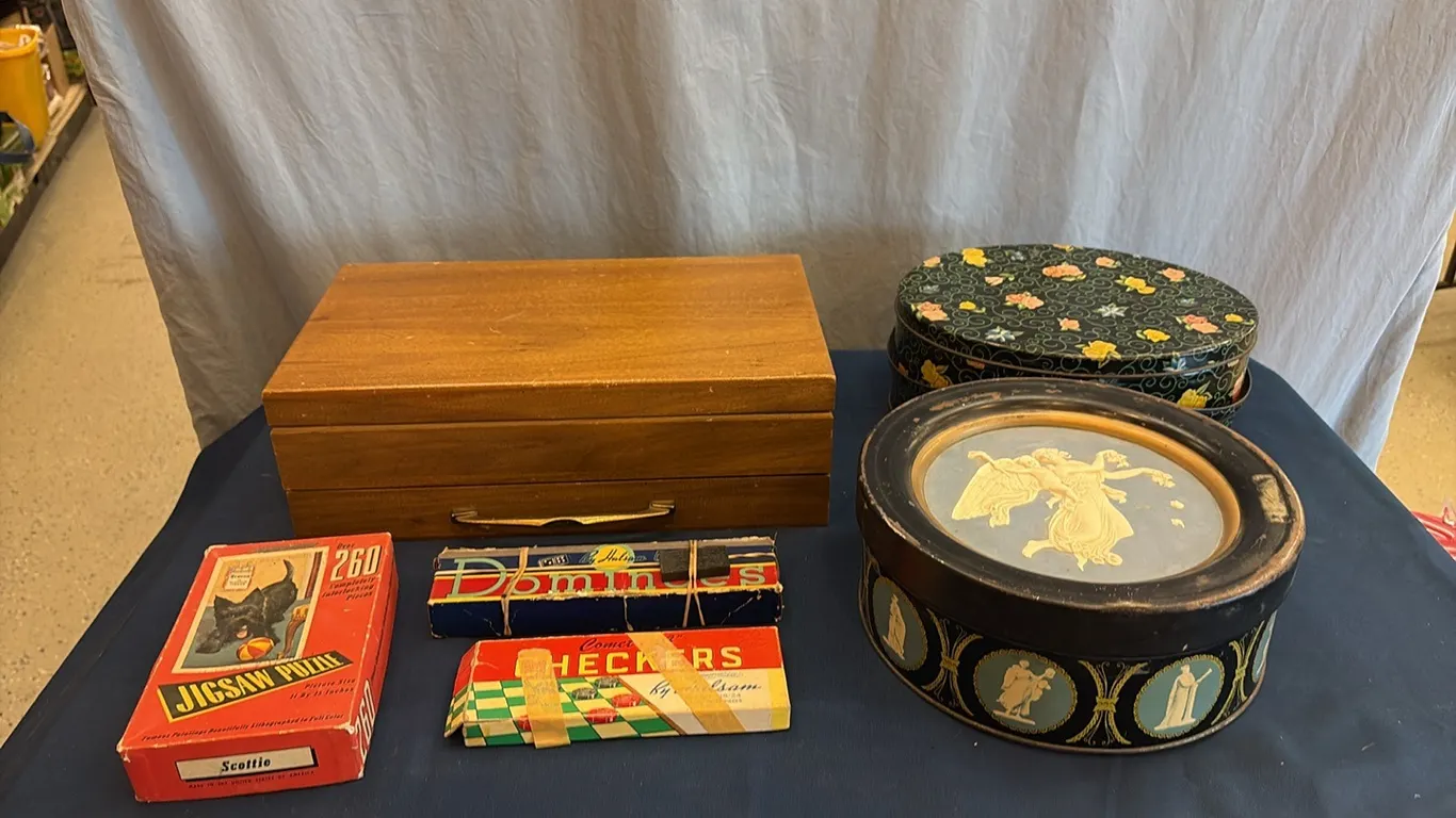 Jewelry Box, Tins & Games