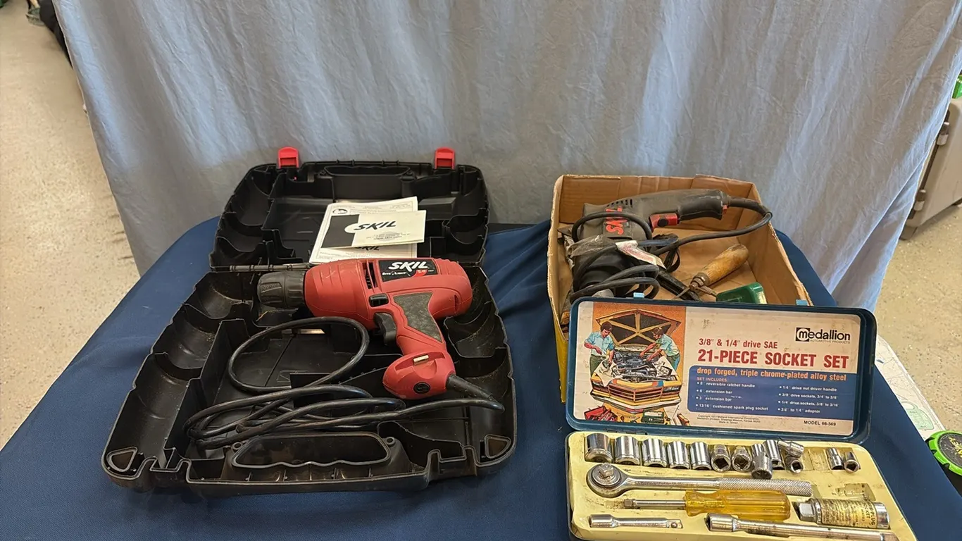 Skil Corded Drills & Medallion Socket Set