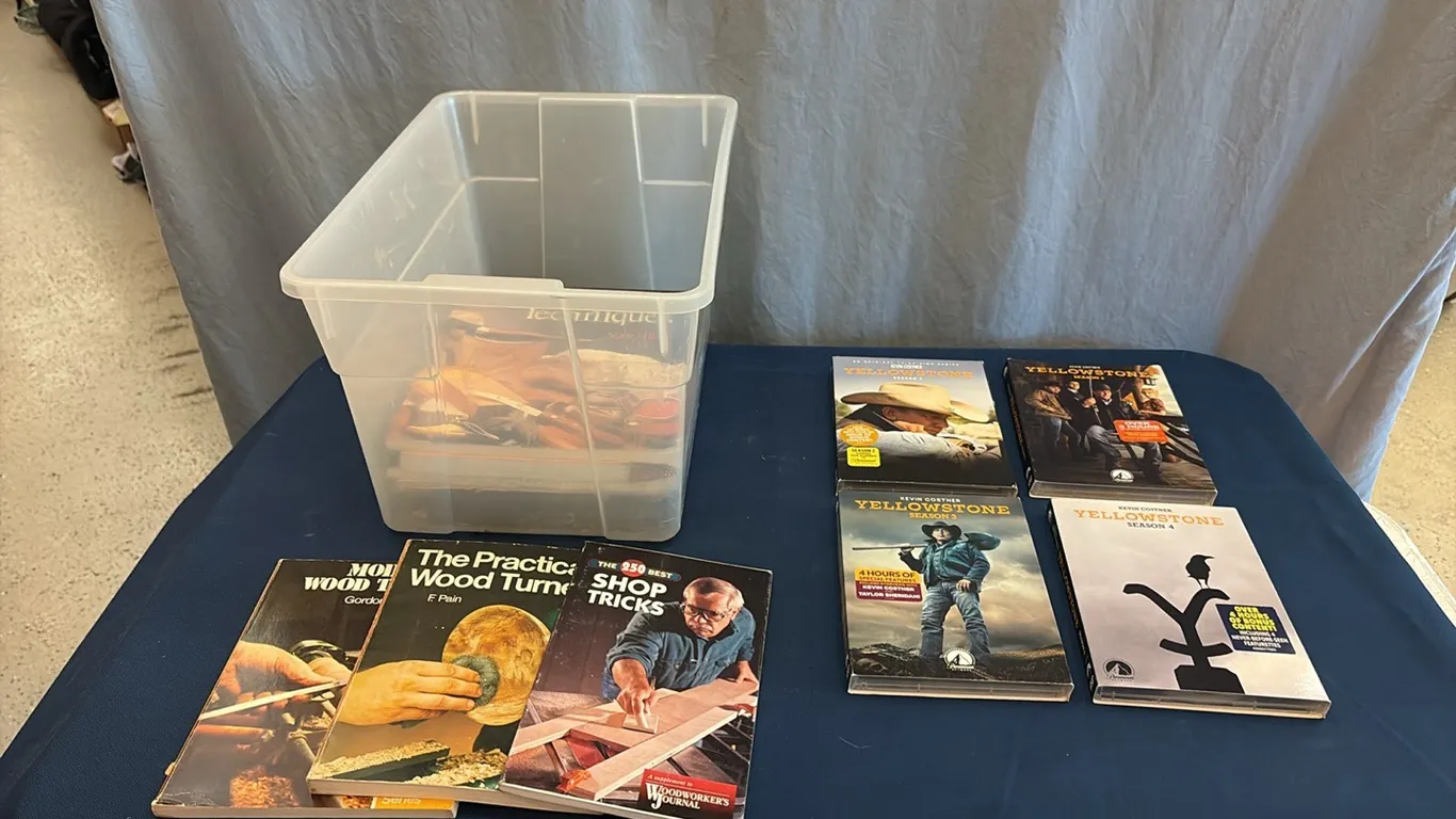 Yellowstone DVD Sets & Woodworking Books