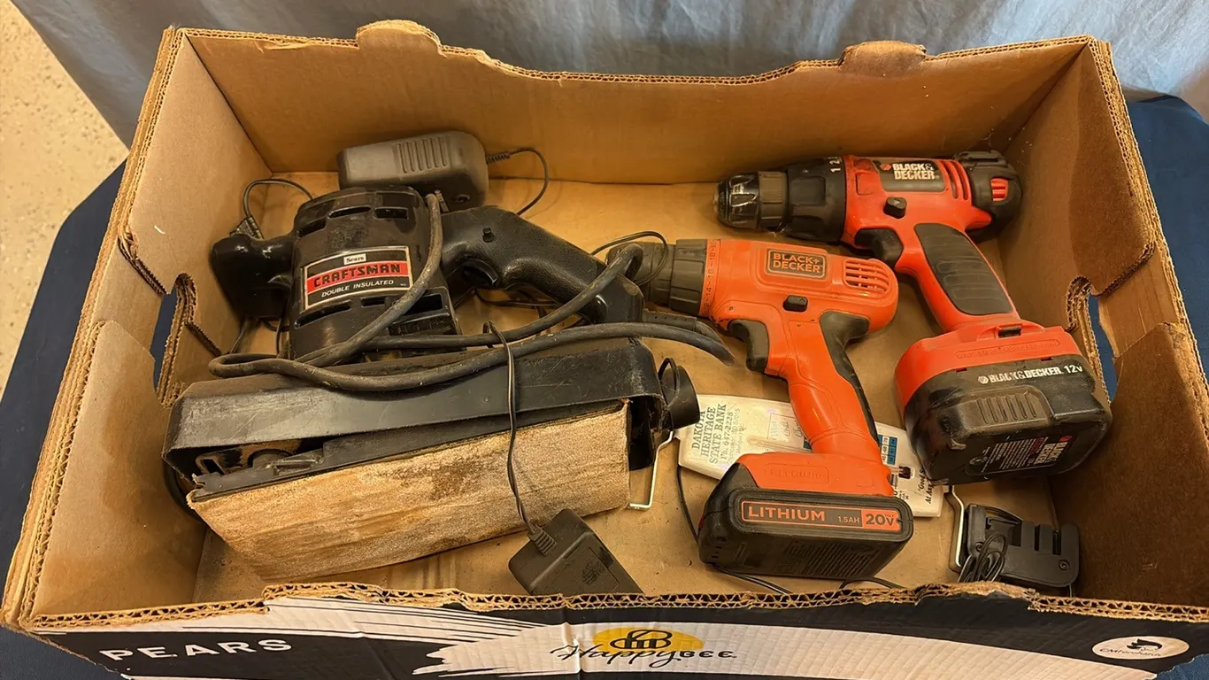 Black Decker Drills & Craftsman Sander