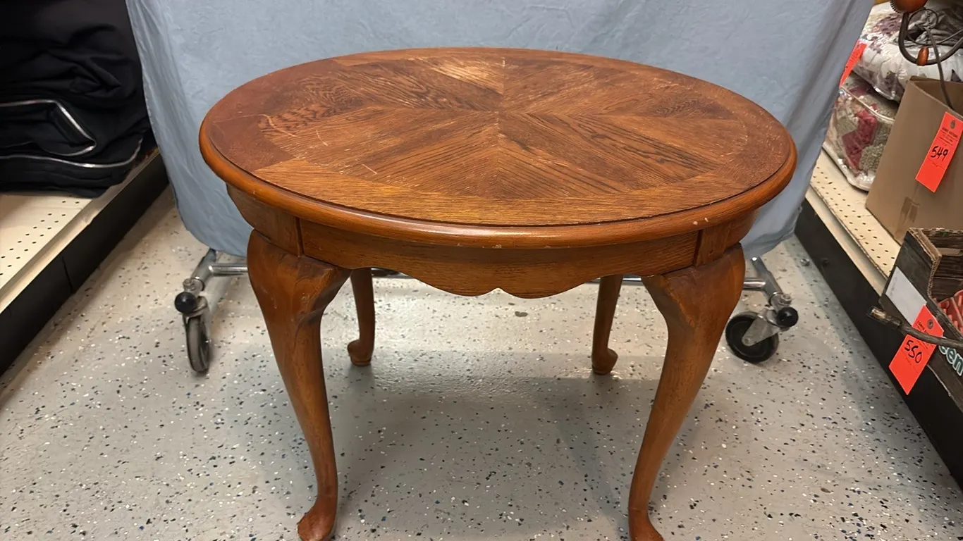 Wood End Table