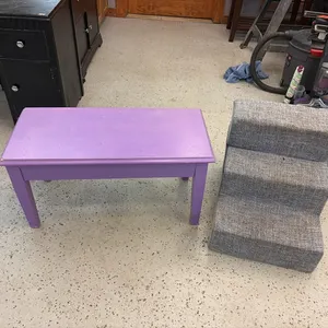 Pet Step & Wood Bench