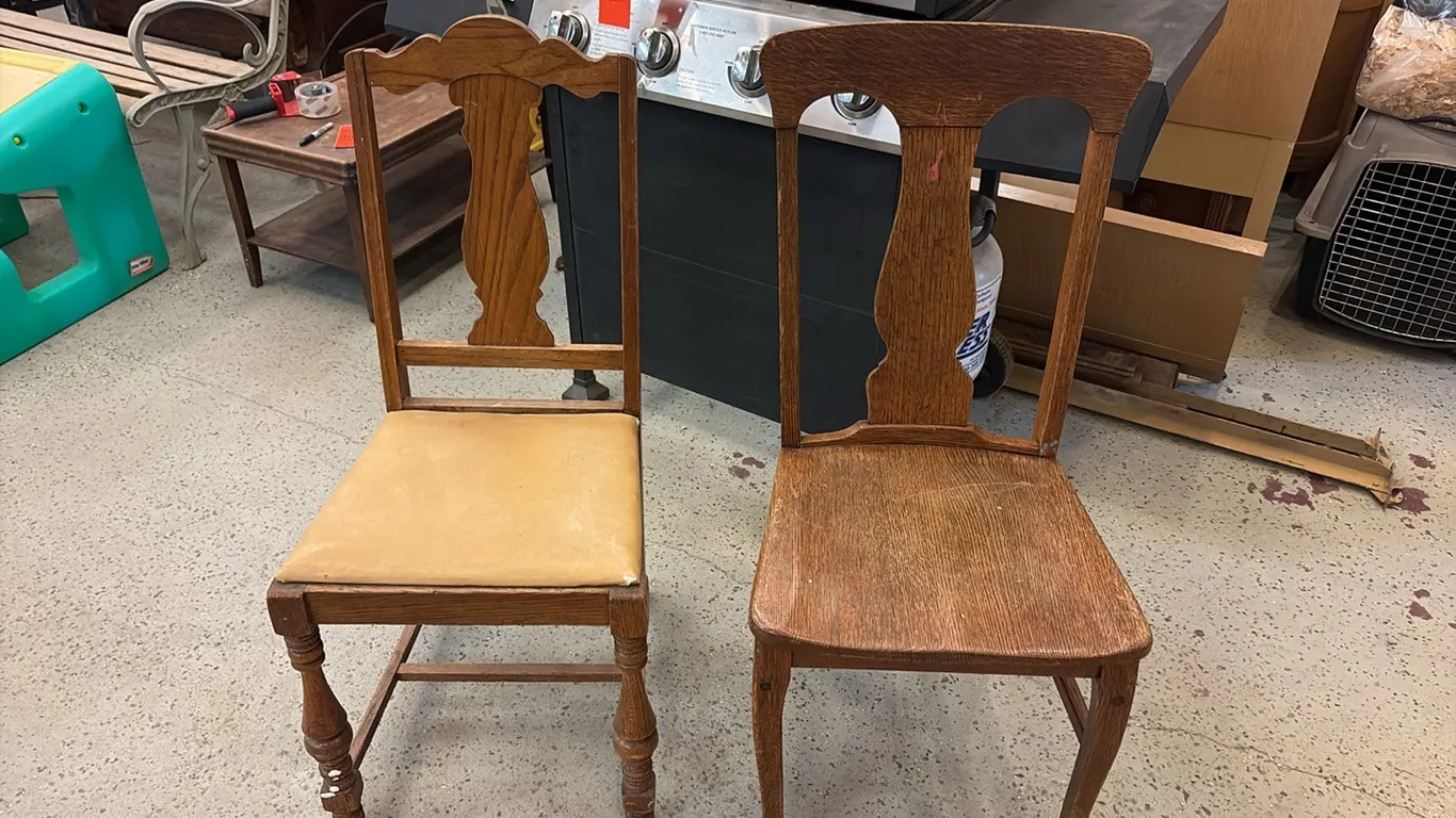 2- Wood Chairs