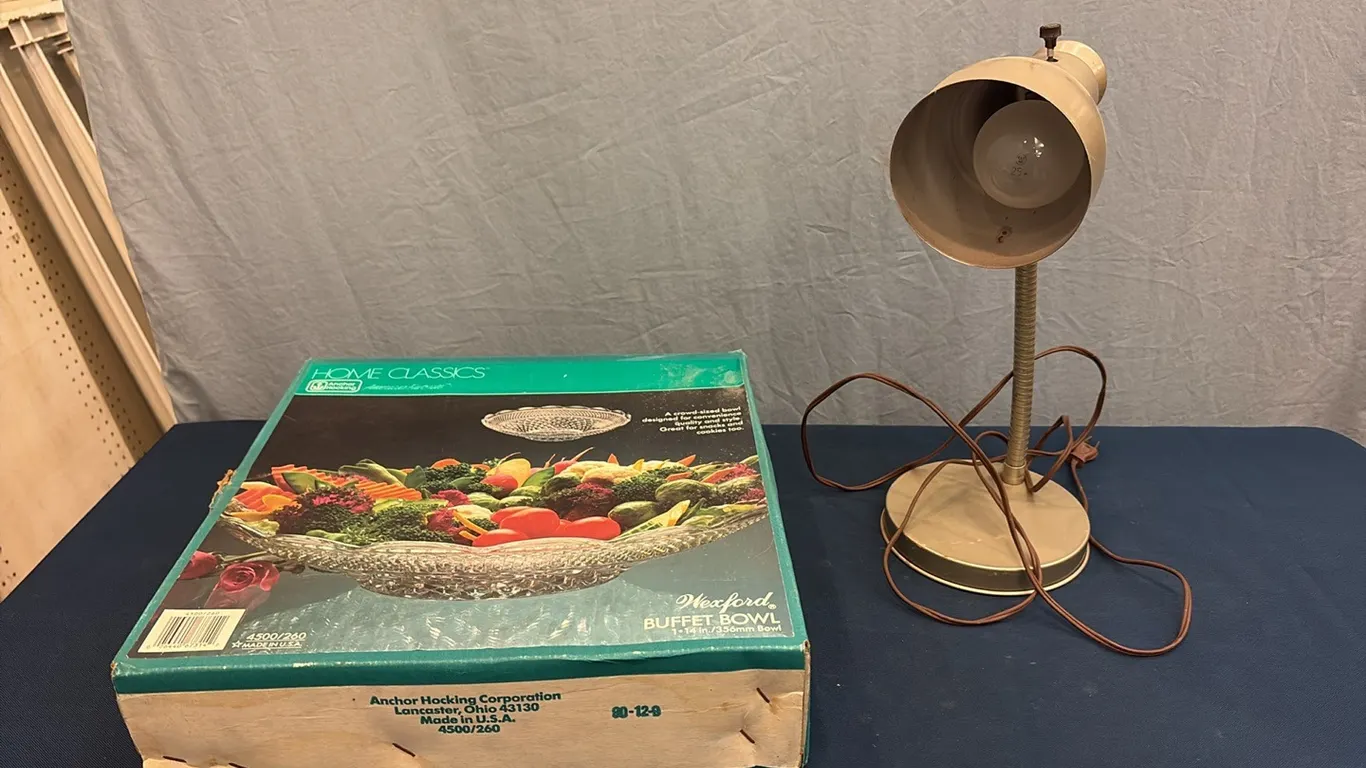 Buffet Bowl & Desk Lamp