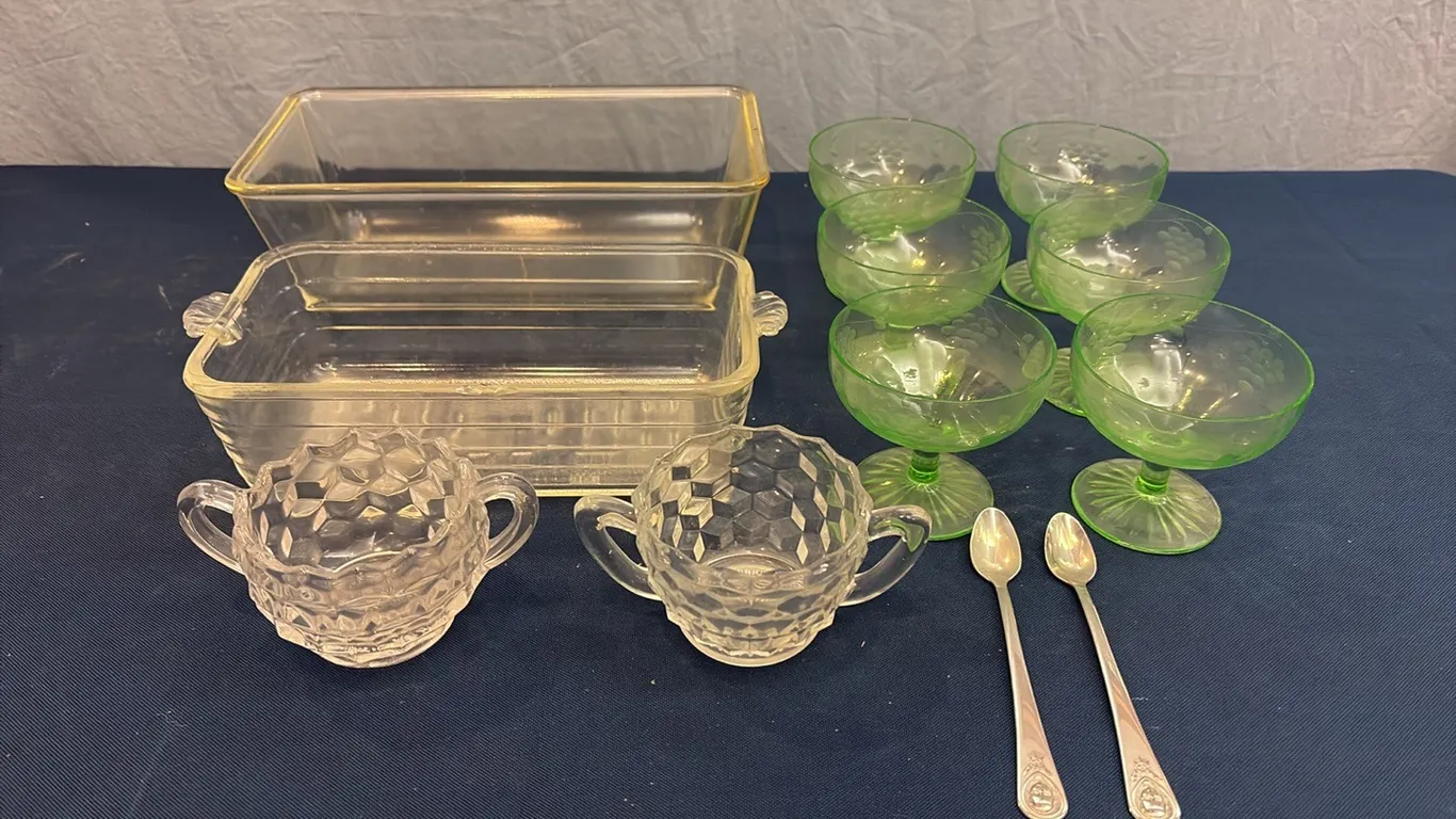 Glasses, Spoons & Glass Pans