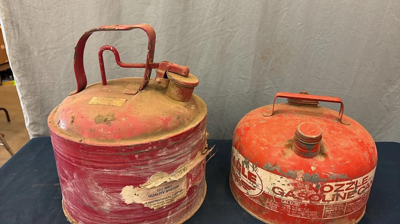 2- Metal Gas Cans