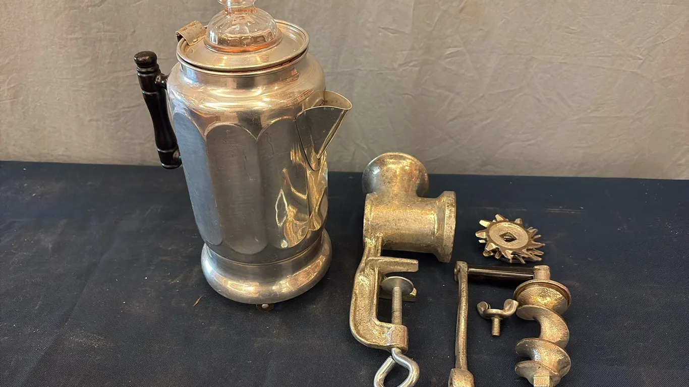 Coffee Percolator & Food Grinder