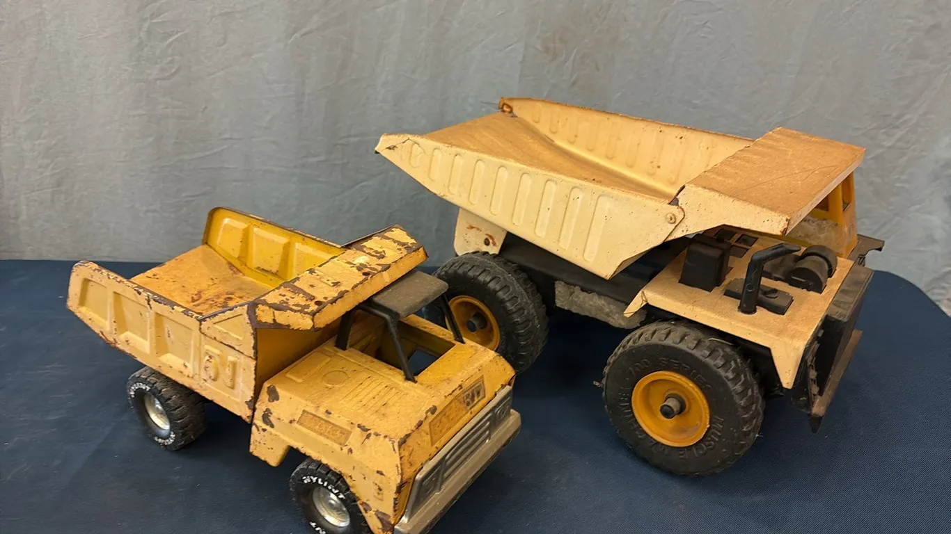 2- Toy Dump Trucks