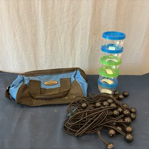 Tool Bag, Bungee Cords & Containers