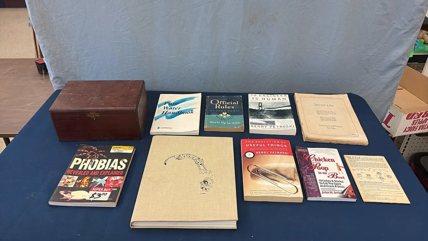 Wood Box & Books