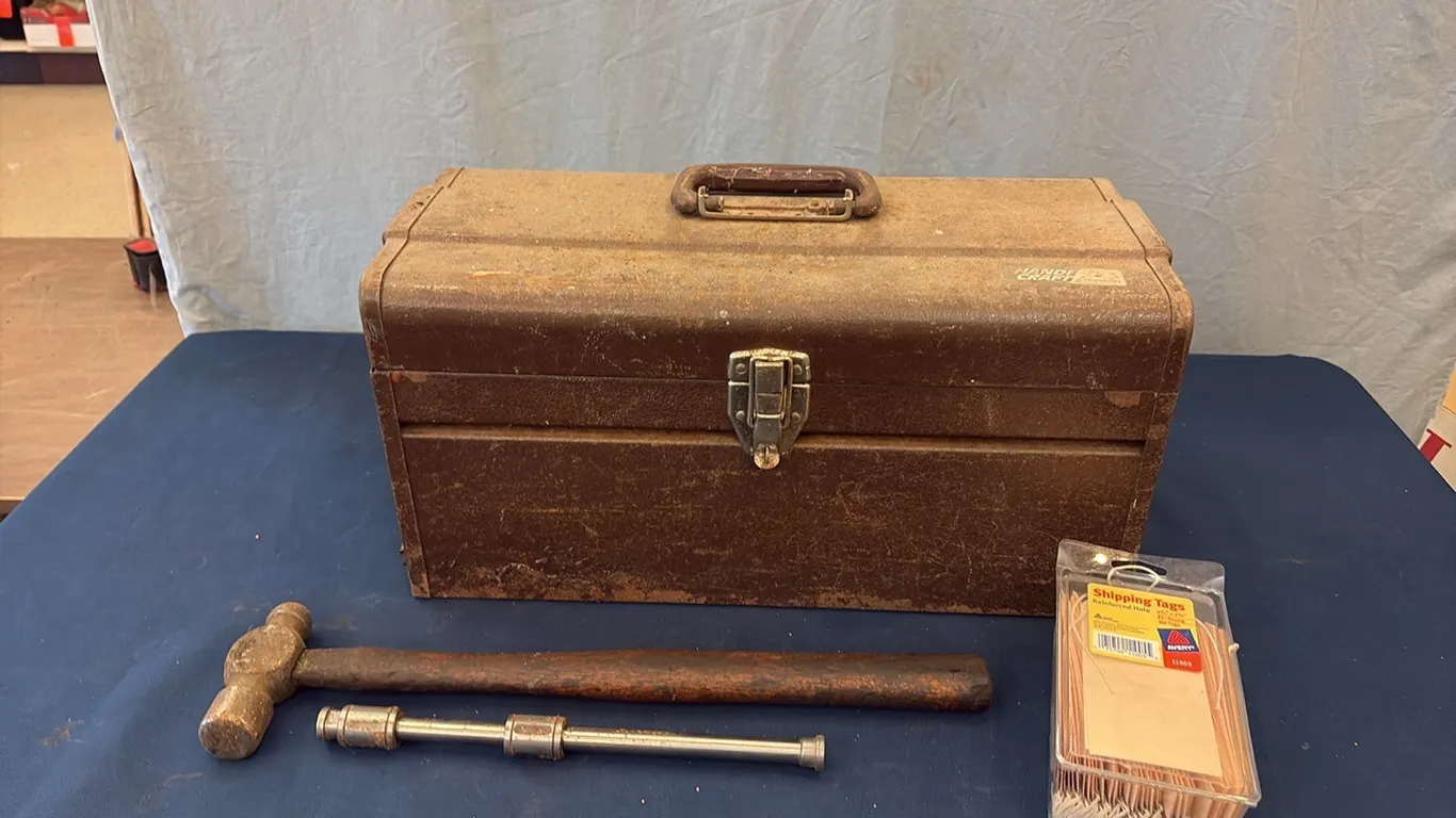 Toolbox w/ Tools & Shipping Tags