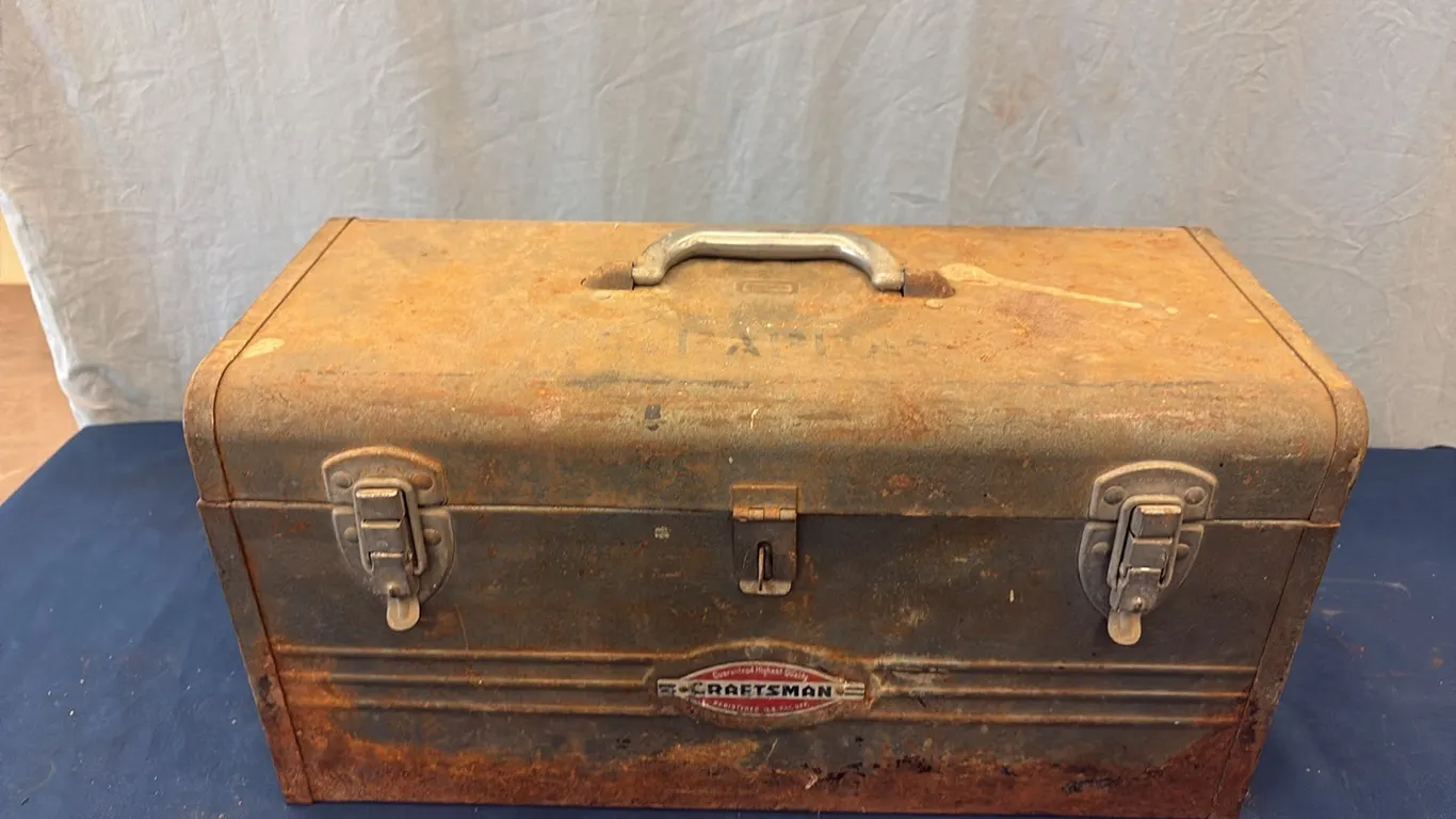 Craftsman Toolbox w/ Antique Wrenches