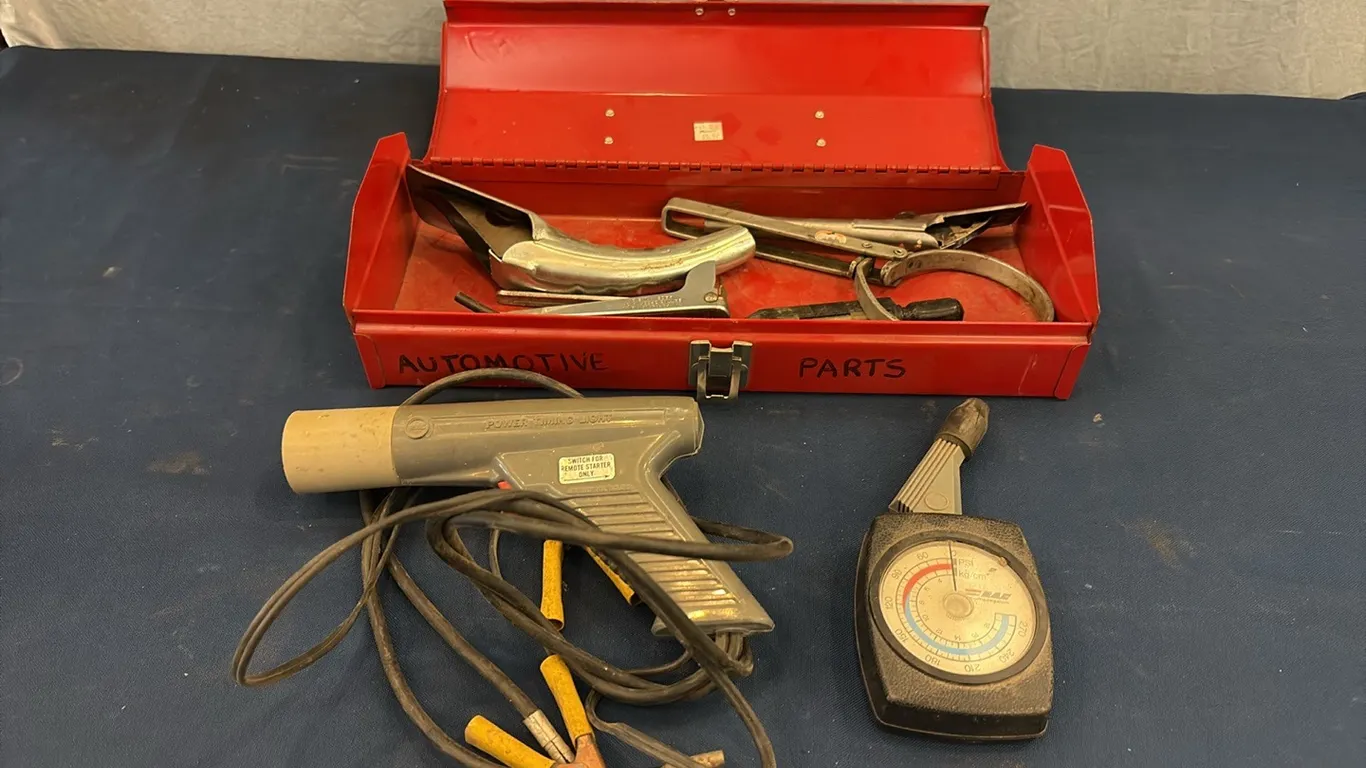 Toolbox w/ Timing Light & Auto Tools