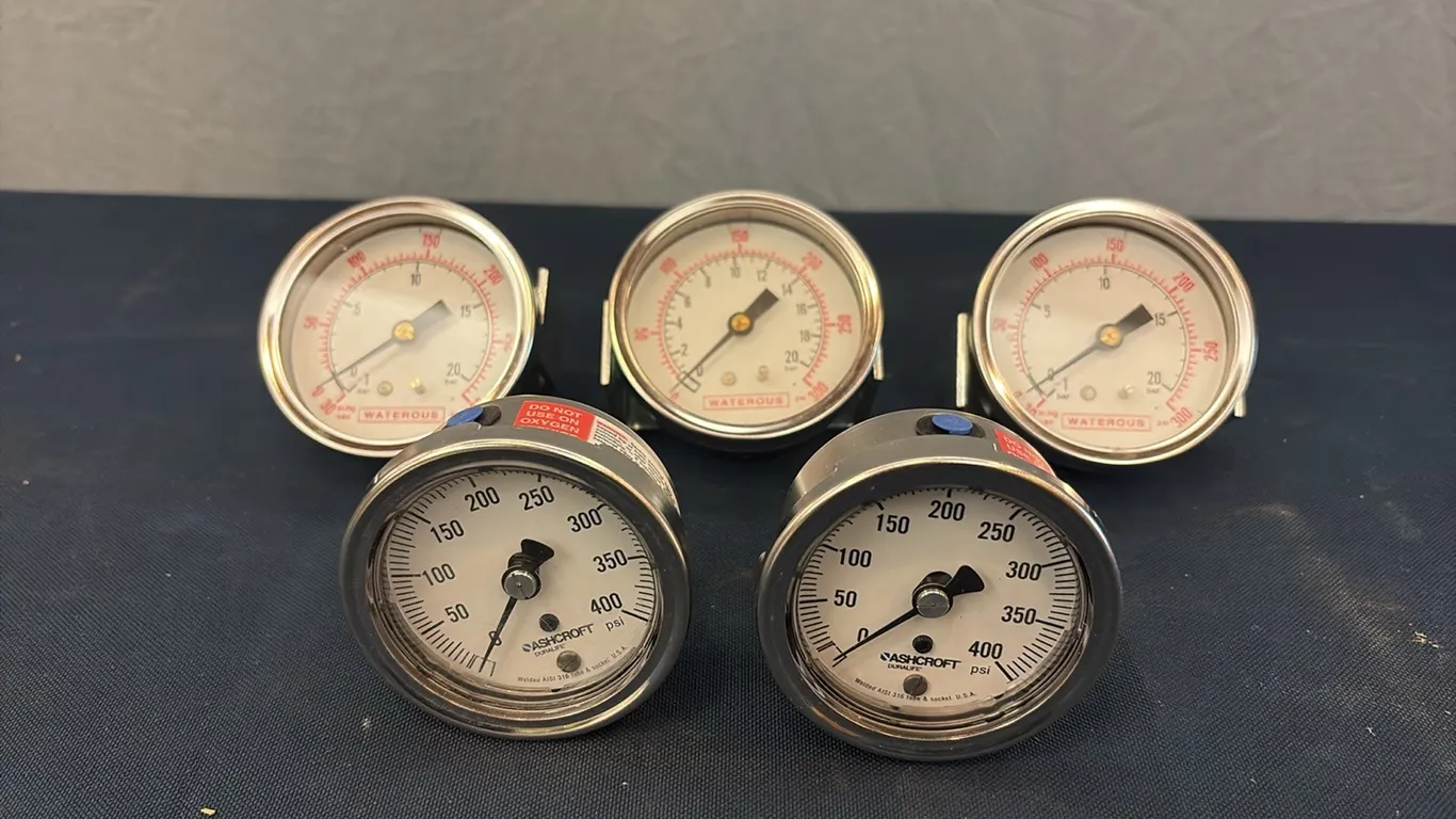 Waterpus & Ashcroft Gauges