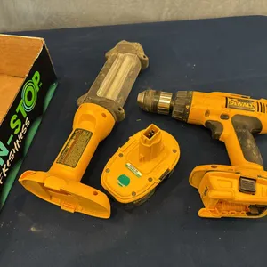 DeWalt work light, drill