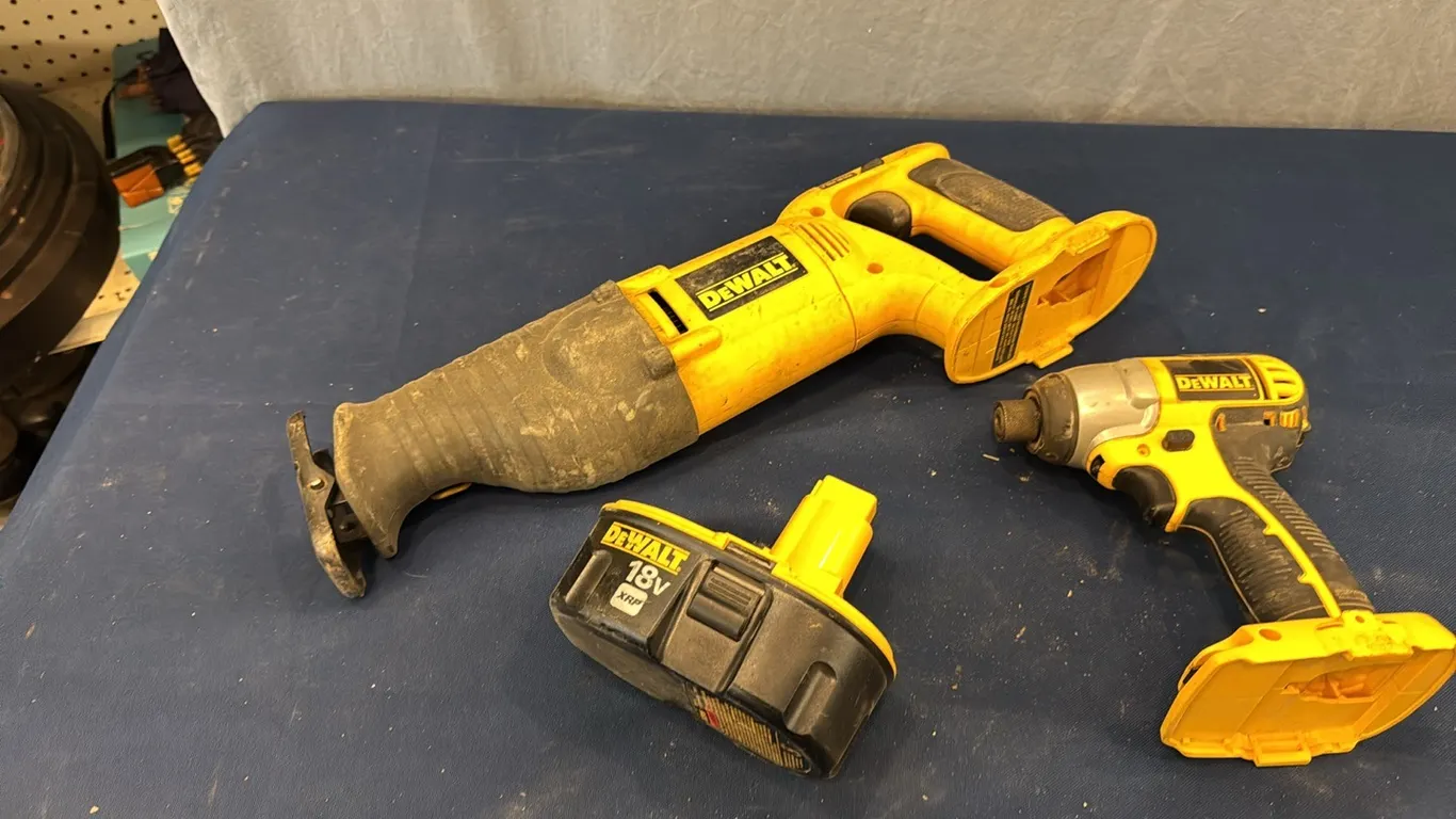 DeWalt reciprocating saw, impact driver