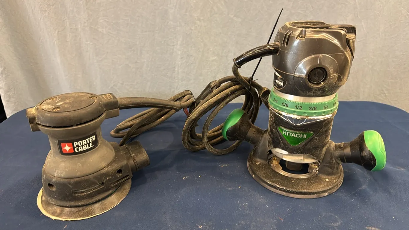 Hitachi router, Porter Cable sander