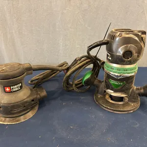 Hitachi router, Porter Cable sander