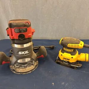DeWalt sander, Skil router