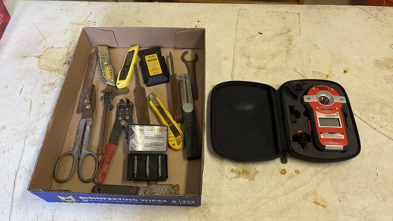 Bullseye Laser Level & Misc Tools