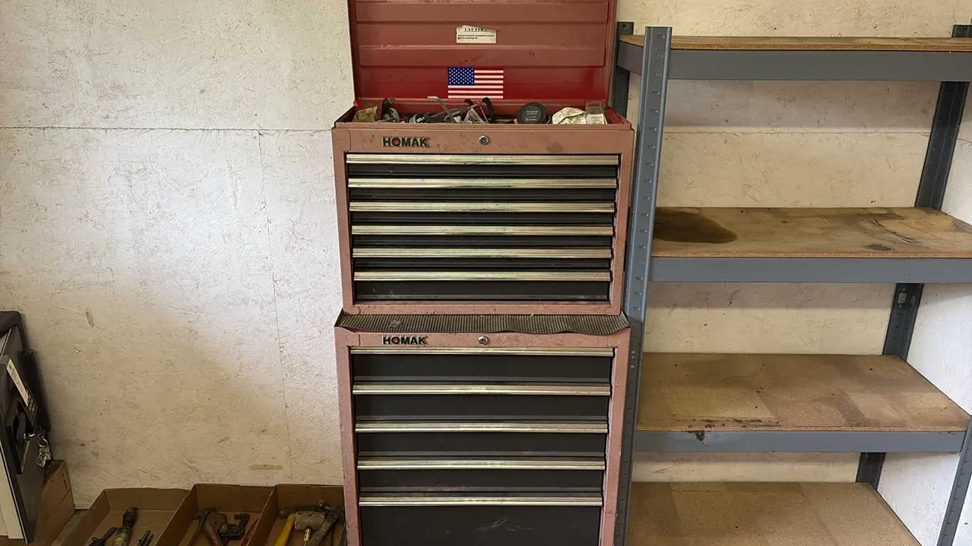 Homak Toolbox w/ Misc Items