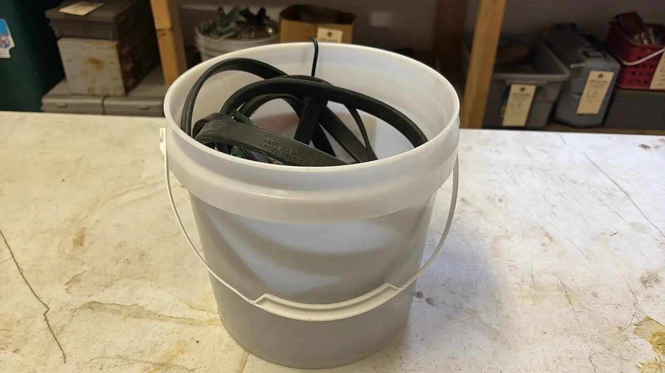 Bucket of Bungee Straps