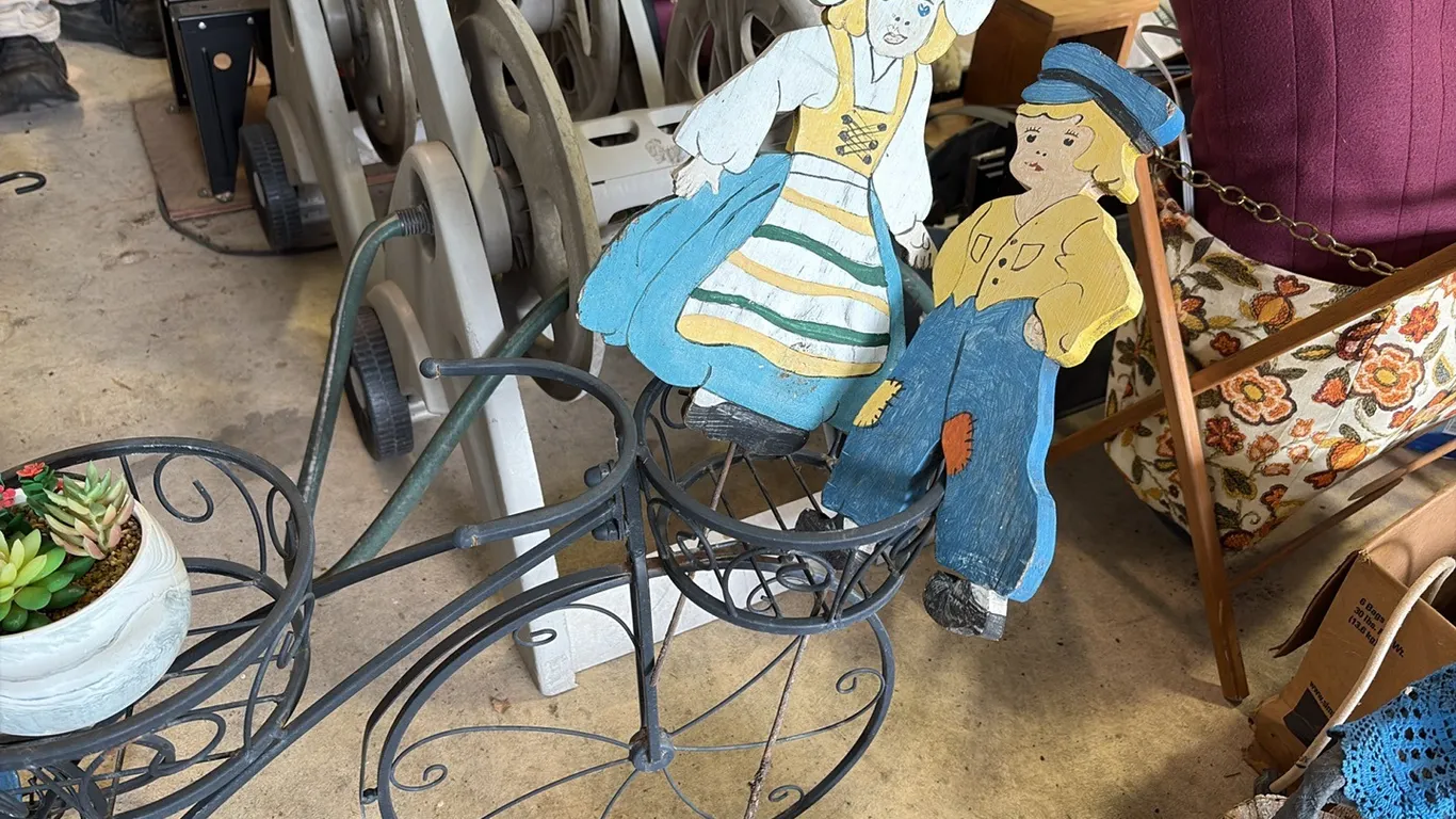 Bike Plant Stand & Decor