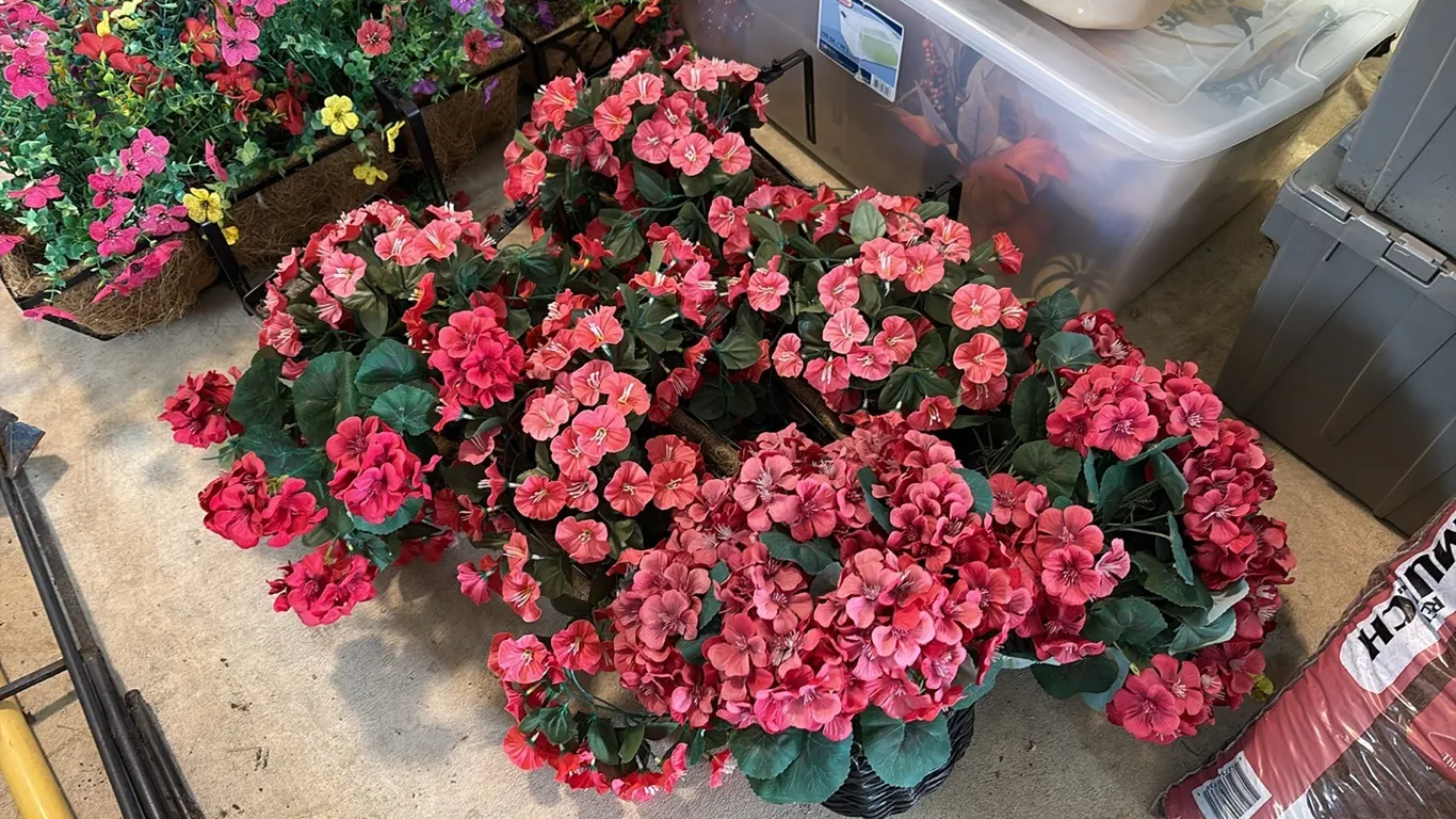 Artifical Plants w/ Hanging Baskets