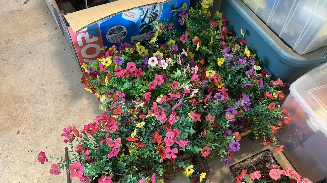 Artificial Plants w/ Hanging Baskets
