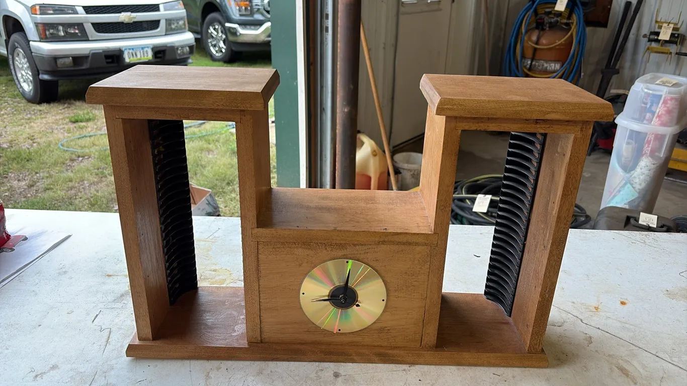 Clock CD Rack