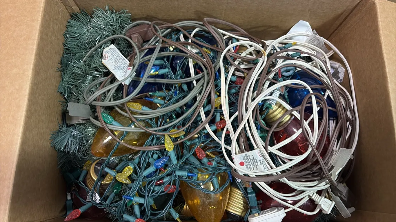 Box of Christmas Lights