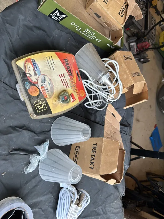 remote start, lights