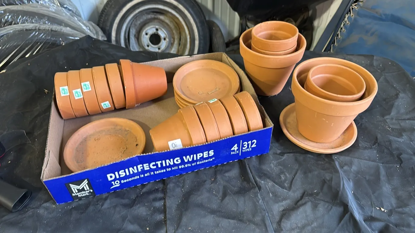 Clay pots