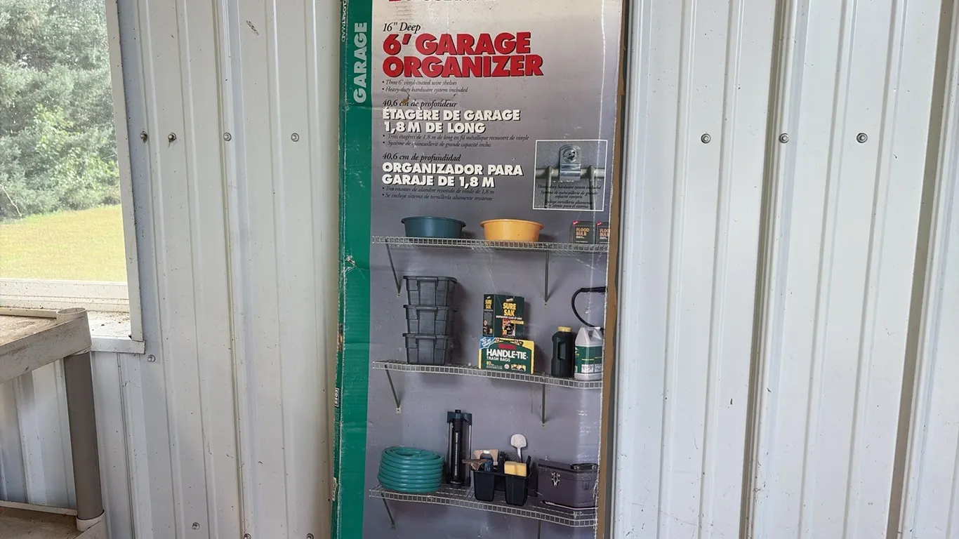 6ft Garage Organizer
