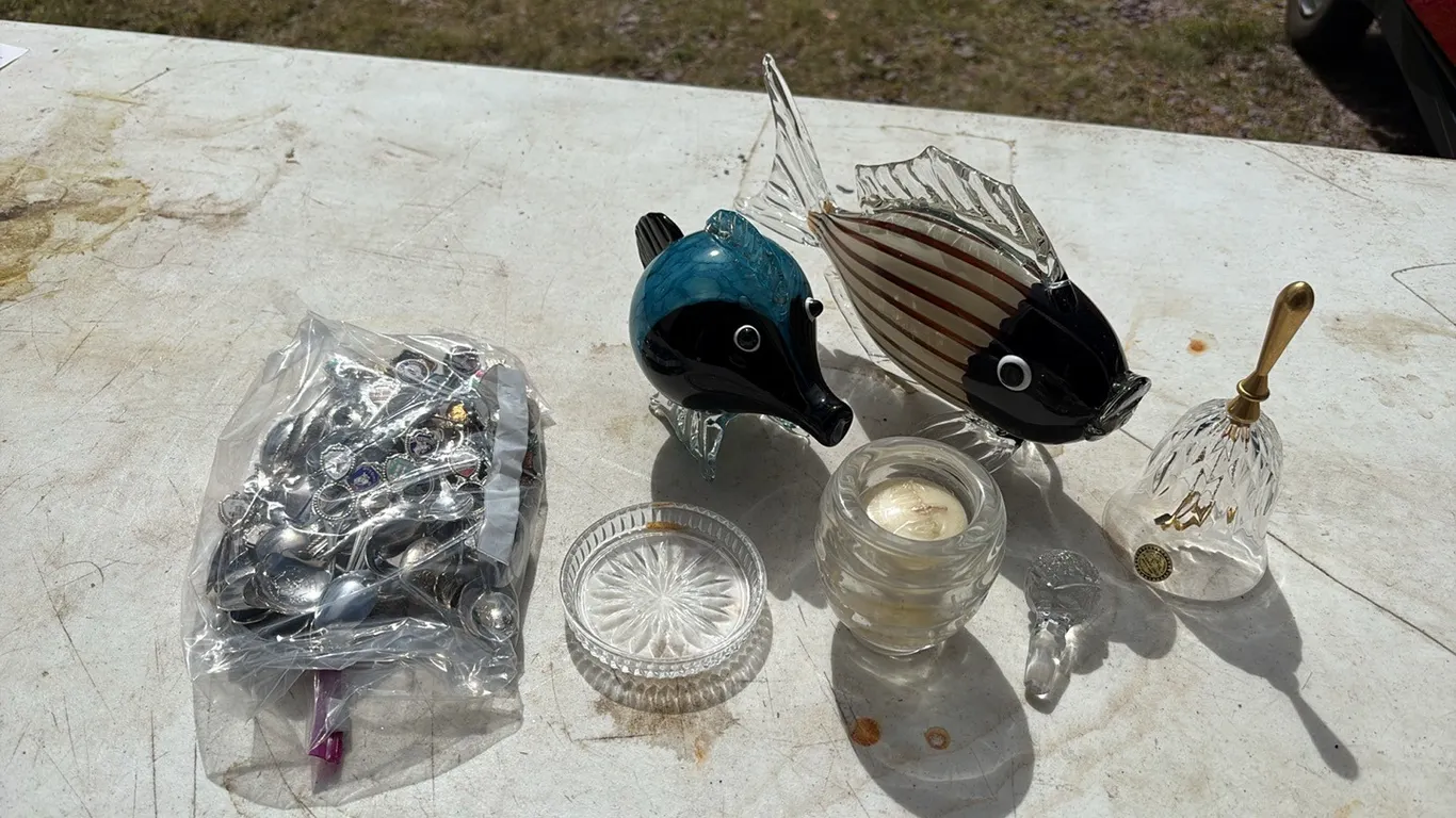 Glass Fish & Collector Spoons