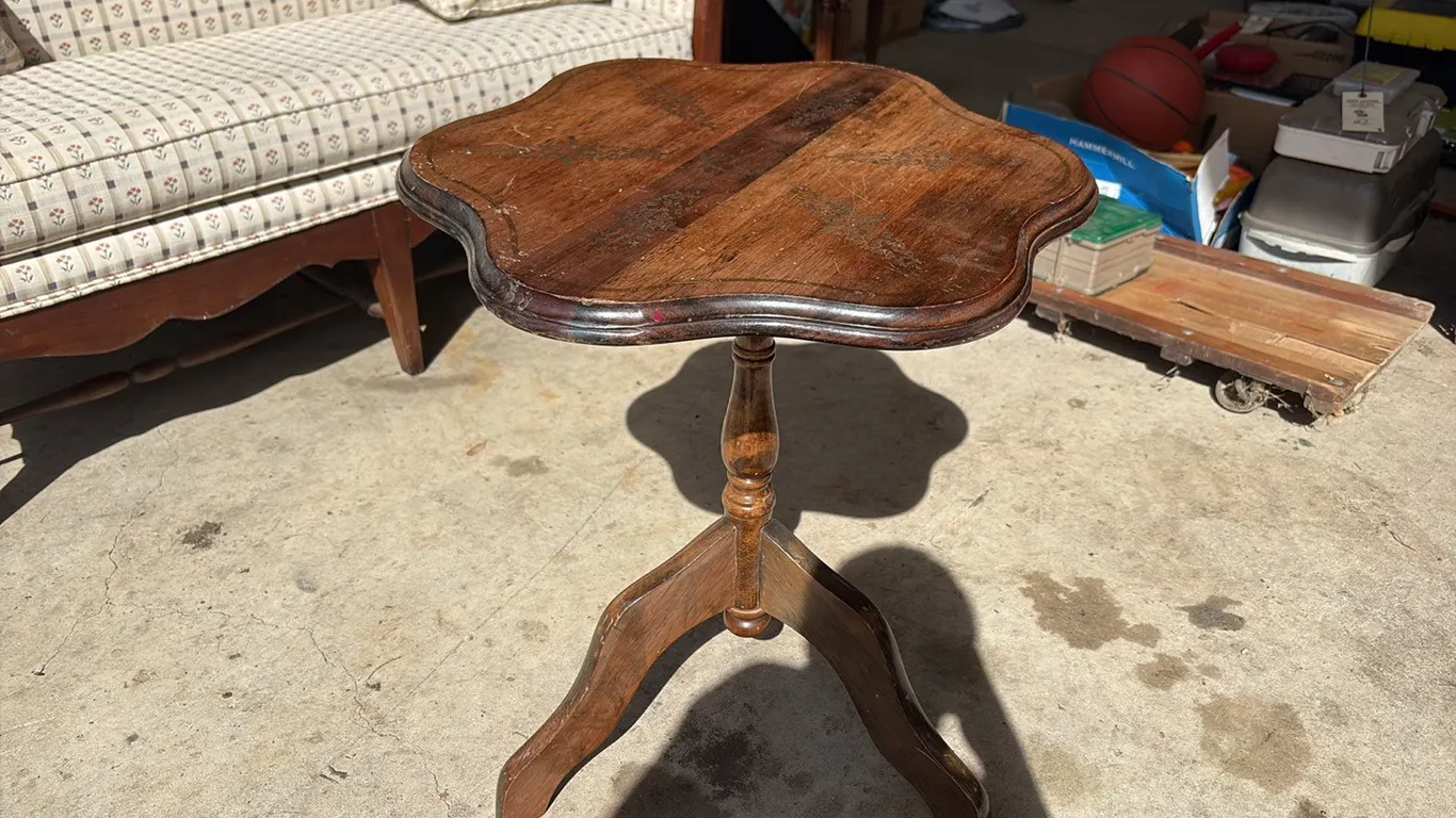 Wood End Table